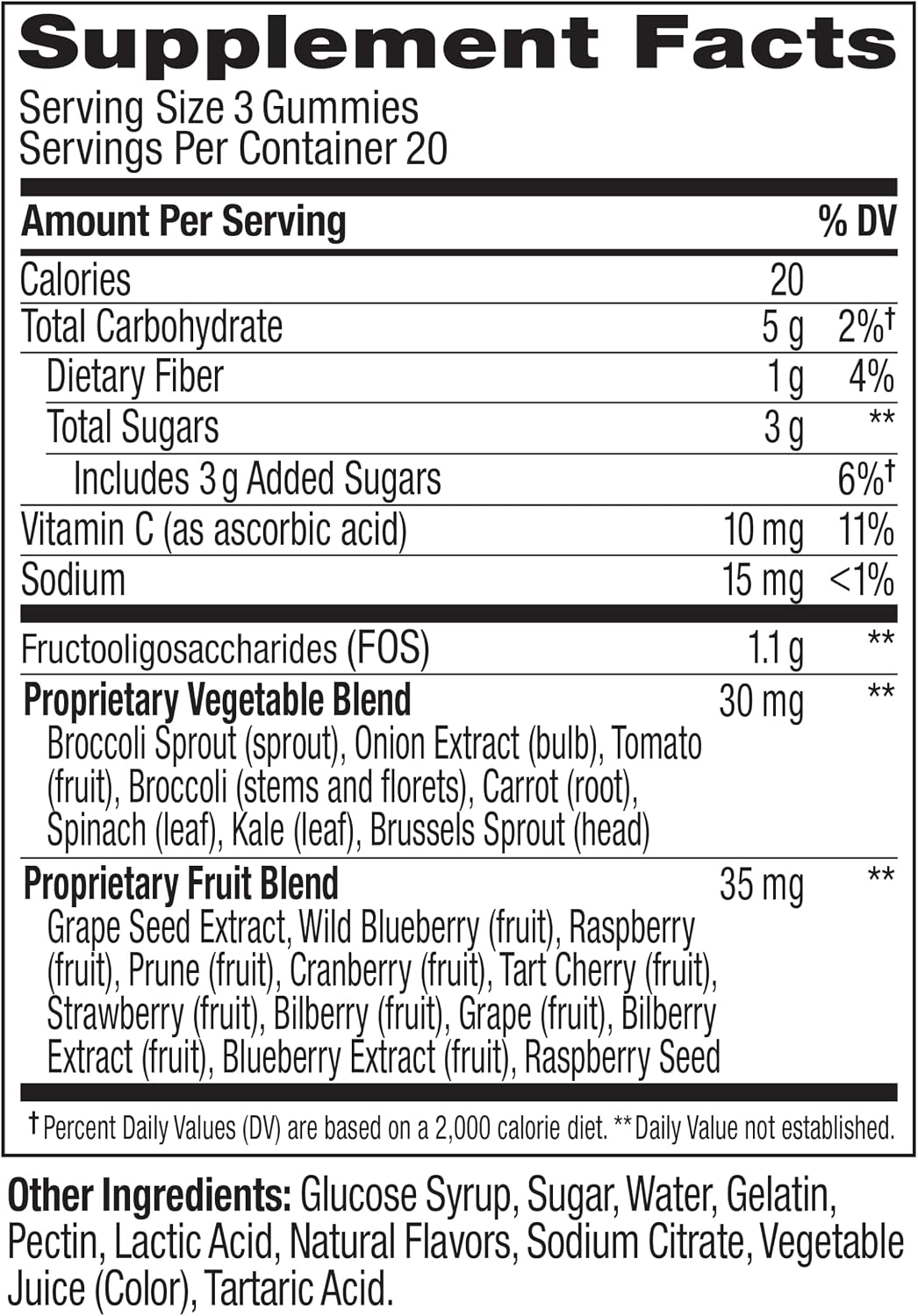 OLLY Supergood Superfoods, Supports Immune & Digestive Health* - 60 Count