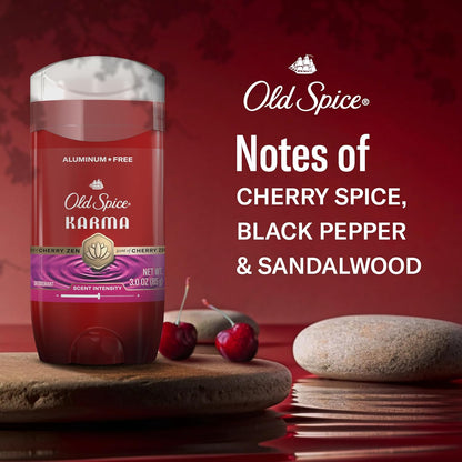 Old Spice Red Collection Antiperspirant Spray + Aluminum Free Deodorant Bundle for Men, Karma with Cherry Spice, Black Pepper, & Sandalwood Scent, 24/7 Sweat & Odor Protection (Pack of 2)