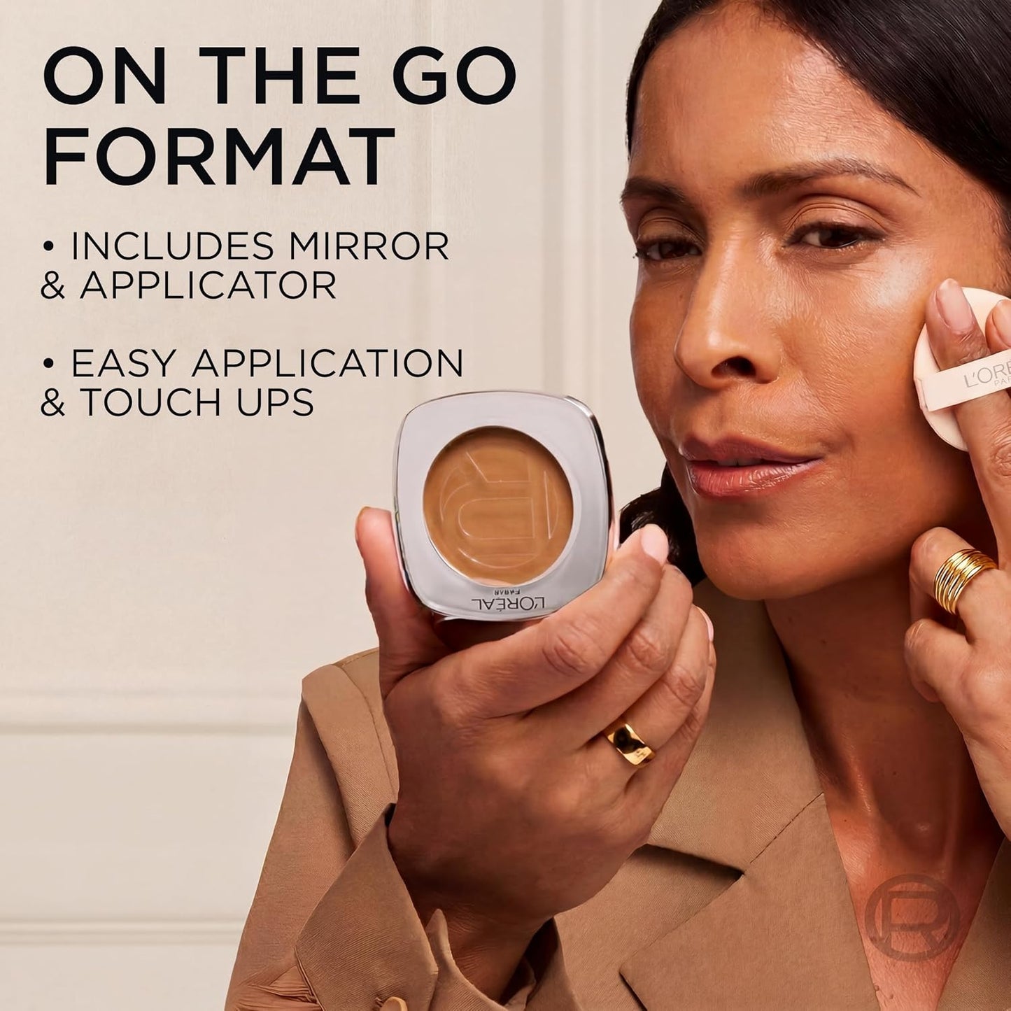 L'Oreal Paris True Match Hyaluron Tinted Balm Foundation, Skincare Foundation with Light to Medium Radiant Coverage, Minimizes Wrinkles and Fine Lines, Non-Comedogenic Formula, Medium Tan 6