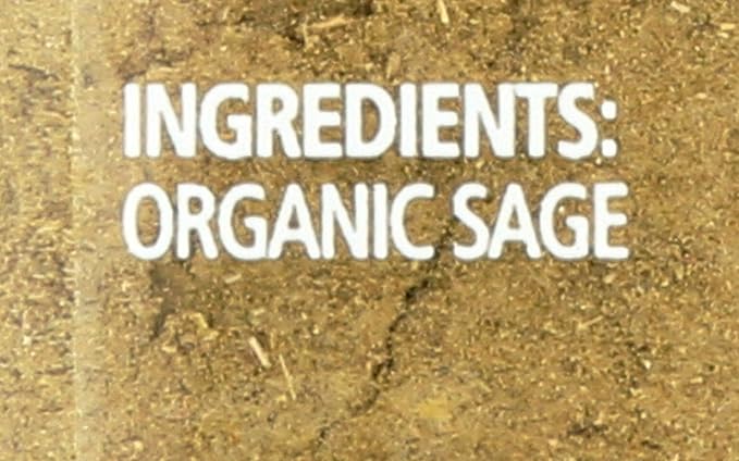 Simply Organic Ground Sage Leaf, Certified Organic | 1.41 oz | Salvia officinalis L. (Pack of 2)