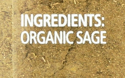 Simply Organic Ground Sage Leaf, Certified Organic | 1.41 oz | Salvia officinalis L. (Pack of 2)
