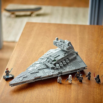 LEGO Star Wars Imperial Star Destroyer Building Toy - Build & Display Set for Boys & Girls, Ages 10+ - Gift for Birthdays - Star Wars Darth Vader & 6 Minifigure Toys - 75394