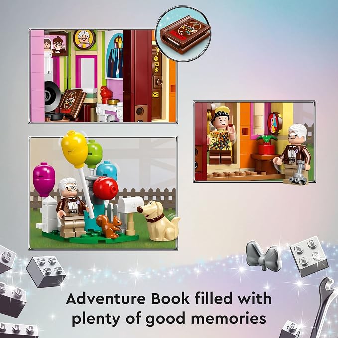 LEGO Disney and Pixar ‘Up’ House, Classic Disney Celebration Building Toy Set for Kids and Movie Fans Ages 9 and Up, A Fun Gift for Fans and Anyone Who Loves Creative Play, 43217