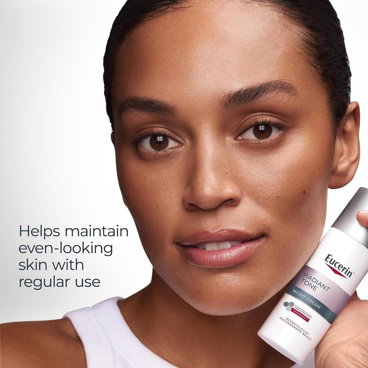 Eucerin Radiant Tone Night Cream Dark Spot Corrector with Thiamidol, 1.7 OZ