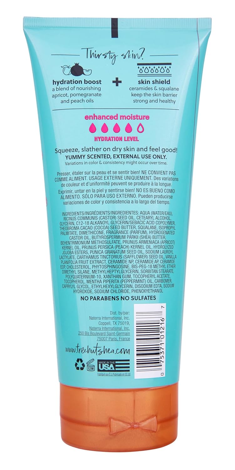 Tree Hut Peppermint Pearl Body Lotion, Limited Edition Holiday, Ceramide and Squalene Formula Helps Protect Skin, Long-lasting Hydration Leaves Skin Feeling Soft & Moisturized, 8.5 fl oz.(Pack of 2)