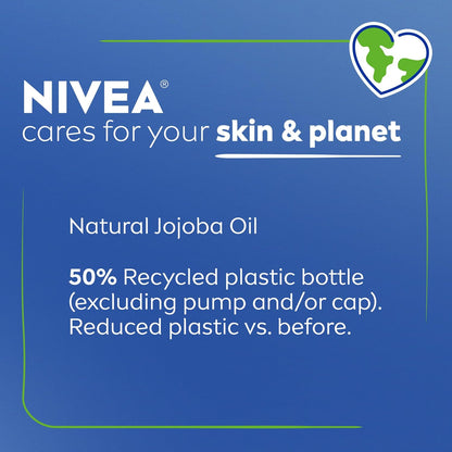 NIVEA Oil Infused Cherry Blossom and Jojoba Oil Body Lotion for Women, Fast-Absorbing and Non-Greasy Cherry Blossom Scented Lotion Moisturizes for 48 Hours, 16.9 Fl Oz Pump Bottle