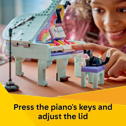 LEGO Creator 3 in 1 Music Decor Piano with Cat 31392 | Building Toys for Girls & Boys, Ages 9+, 3 Building Options, Bedroom or Desk Decor, 485 pieces, Gift for Birthdays