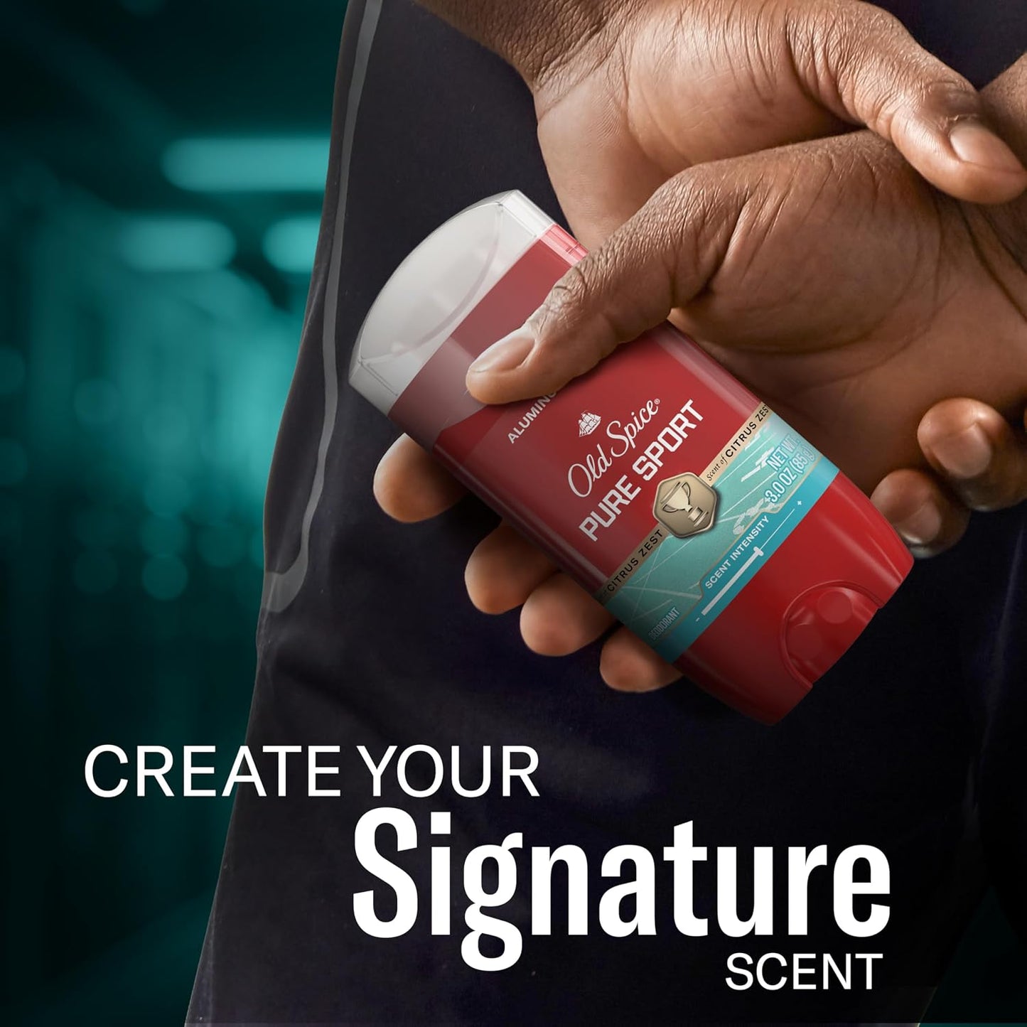 Old Spice Aluminum Free Deodorant for Men, 24/7 Odor Protection, 24/7 Freshness & Lasting Scent, Pure Sport with Citrus Zest Scent, 3 oz