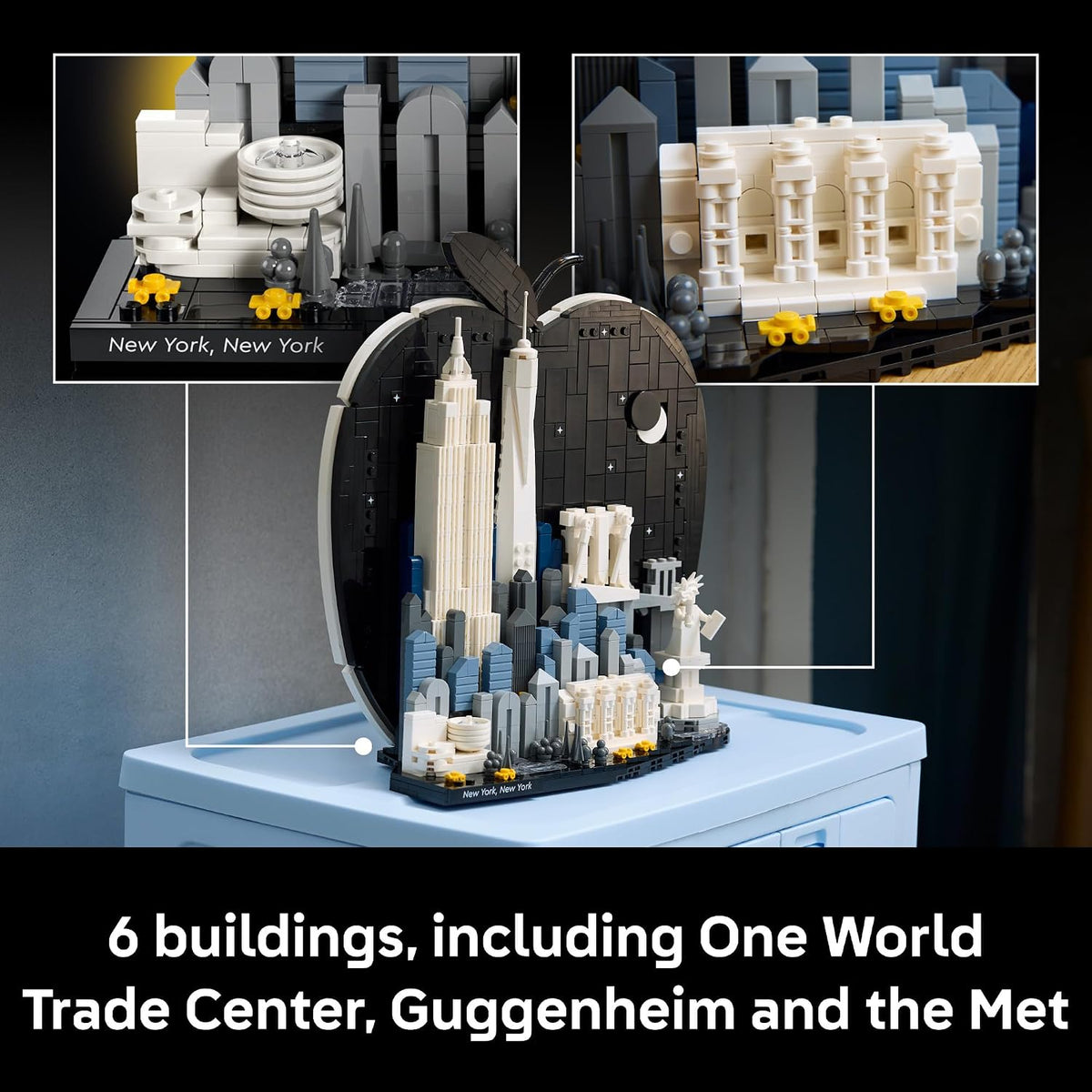 LEGO Architecture New York City – The Big Apple Building Set for Adults, Ages 18+ - Decor for Bedroom, Office or Desk - Gift for Men & Women - 21066