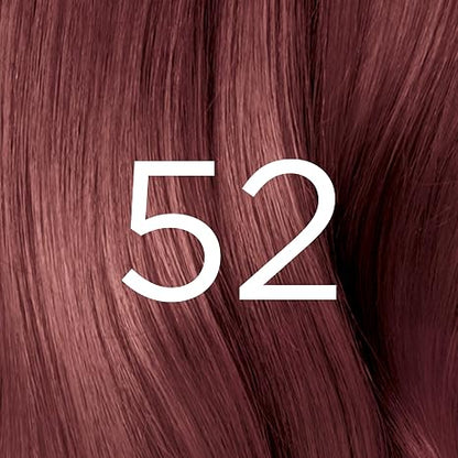 L’Oreal Paris Feria Multi-Faceted Shimmering Permanent Hair Color, High Intensity Hair Dye for 3X Highlights, 52 Auburn Rose, 1 Hair Dye Kit (Pack of 2)