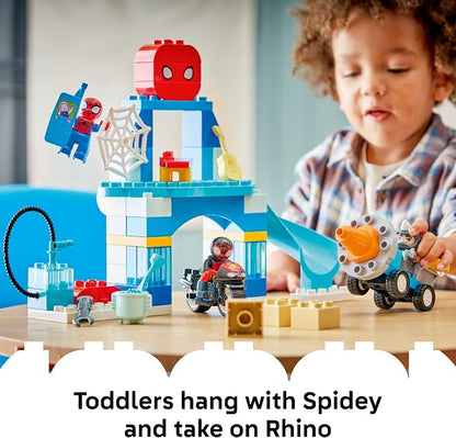 LEGO DUPLO Marvel Team Spidey Webquarters 10464 | Building Toys for Toddlers, Ages 2+, Sturdy Build for Pretend Play, Develops Fine Motor Skills, 65 pieces, Gift for Birthdays