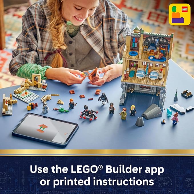LEGO Harry Potter Hogwarts Castle: Hospital Wing Building Toy for Girls & Boys - Pretend Play Set for Kids, Ages 9+ - W/7 Minifigures & Wolf Patronus Toy Figure - Gift Idea for Birthdays - 76463