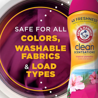 ARM & HAMMER Clean Scentsations Laundry Scent Booster, Tropical, 45 Oz