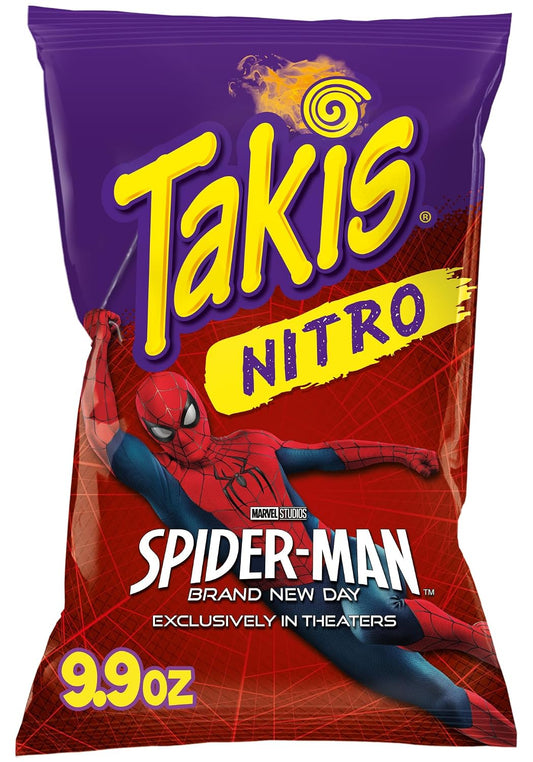 Takis Nitro 9.9 oz Sharing Size Bag, Habanero & Lime Flavored Extreme Spicy Rolled Tortilla Chips