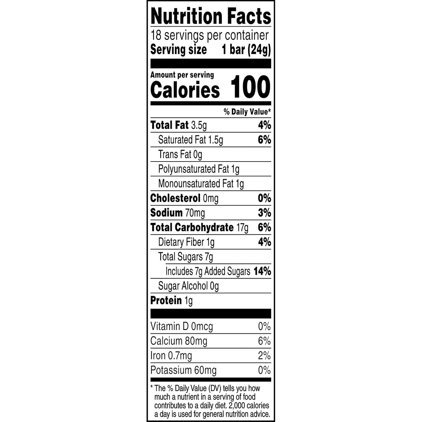 Quaker Chewy Granola Bars Chocolate Chip, 0.84 Oz, 18 Ct, Pack of 1