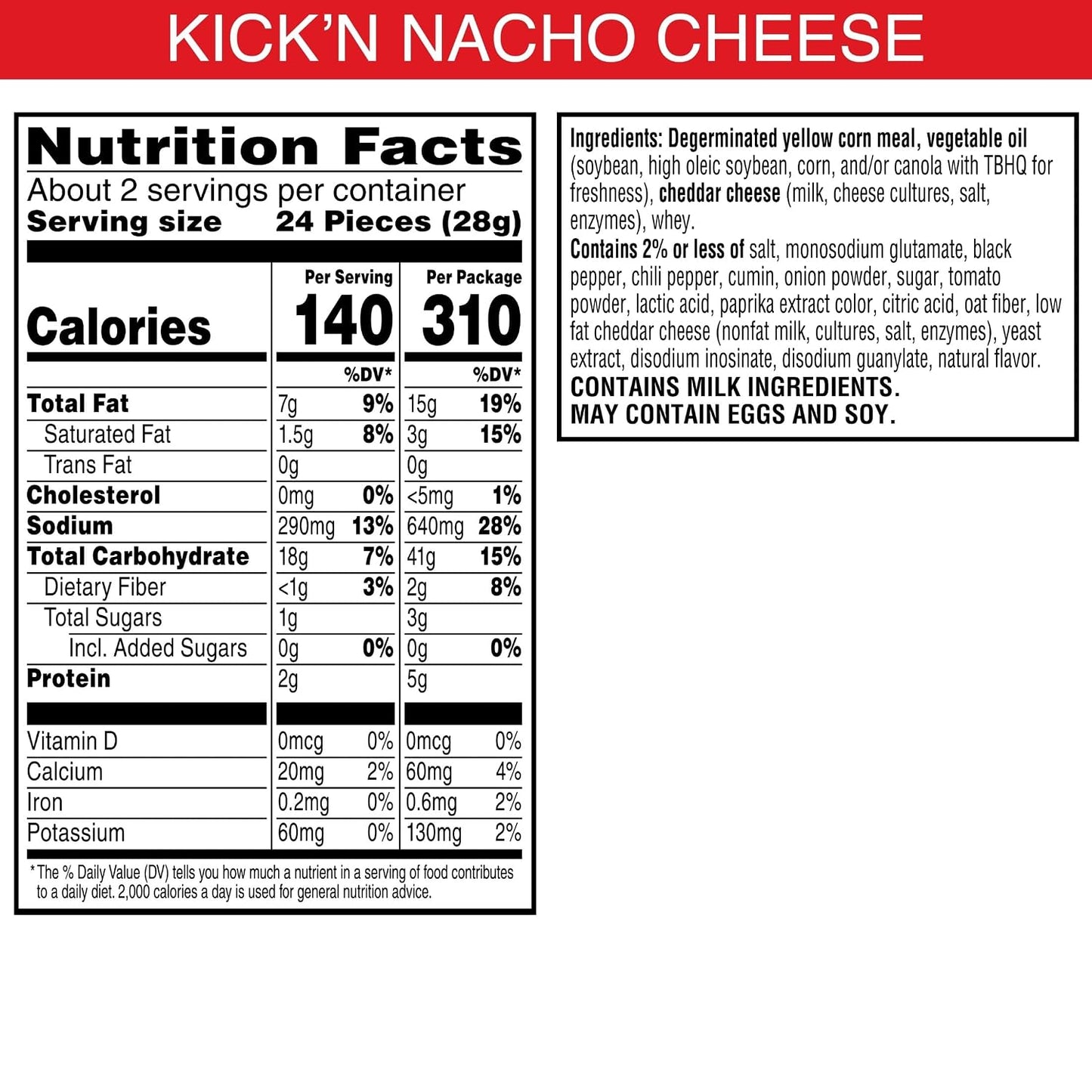 Cheez-It Crunch Cheesy Baked Snacks, Lunch Snacks, Kick'n Nacho Cheese (6 Pouches)