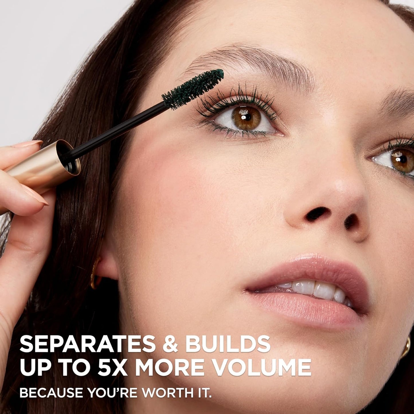 L’Oreal Paris Original Voluminous Mascara, Building Mascara Volume and Length Formula, Washable, Deep Green, 0.26 Fl Oz., 1 Count