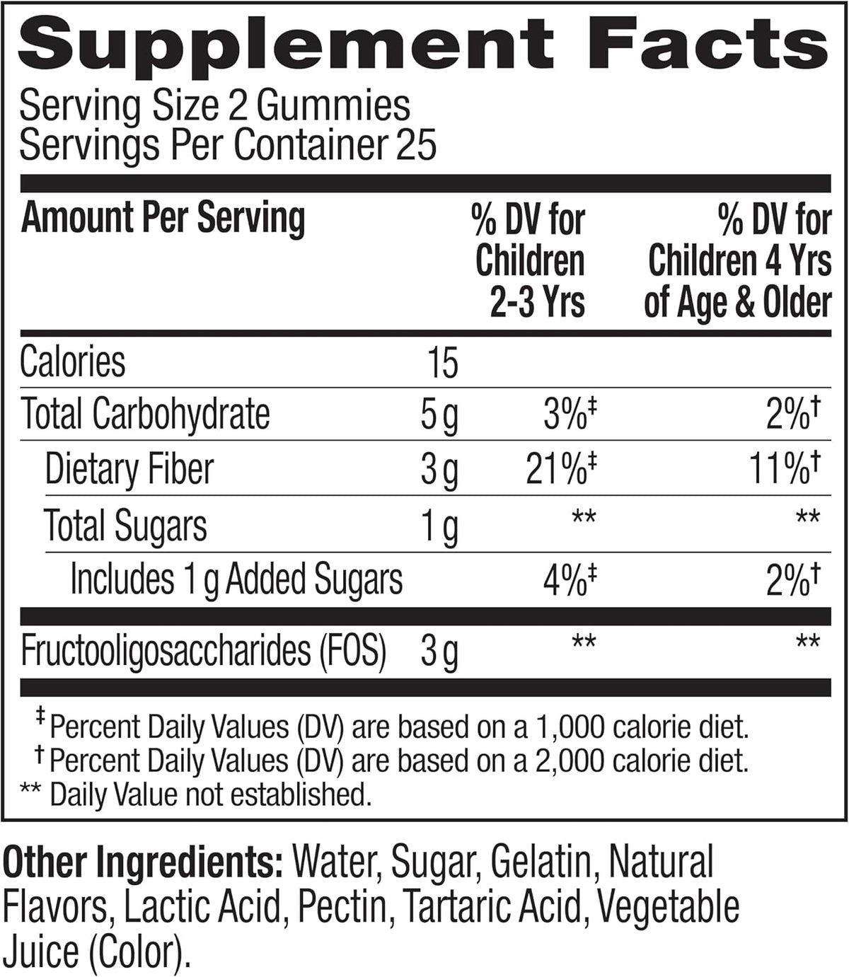 OLLY Kids Friendly Fiber Gummy, Digestion Support* Dietary Fiber - 50 Count