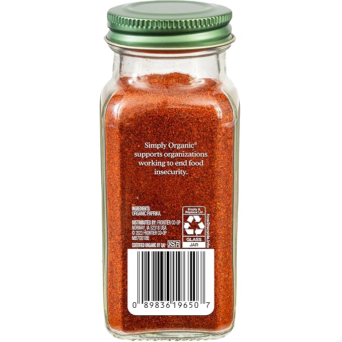 Simply Organic, Paprika Hot, 2.86 Ounce