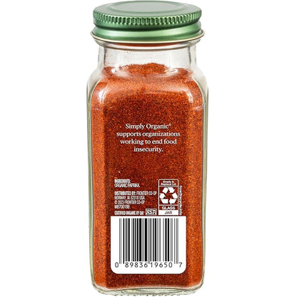 Simply Organic, Paprika Hot, 2.86 Ounce