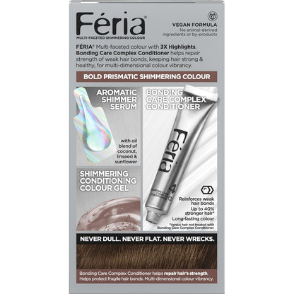 L'Oreal Paris Feria Multi-Faceted Shimmering Permanent Hair Color, 50 Havana Brown (Medium Brown), Pack of 2, Hair Dye