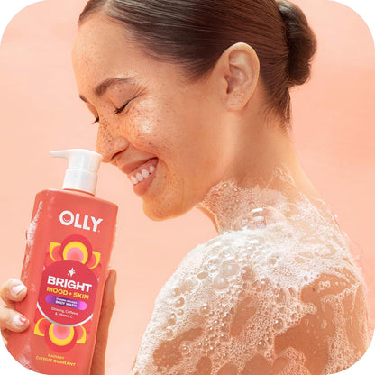 OLLY Body Wash Mixed Pack 4 Count, Calm, Renew, Bright, Revive