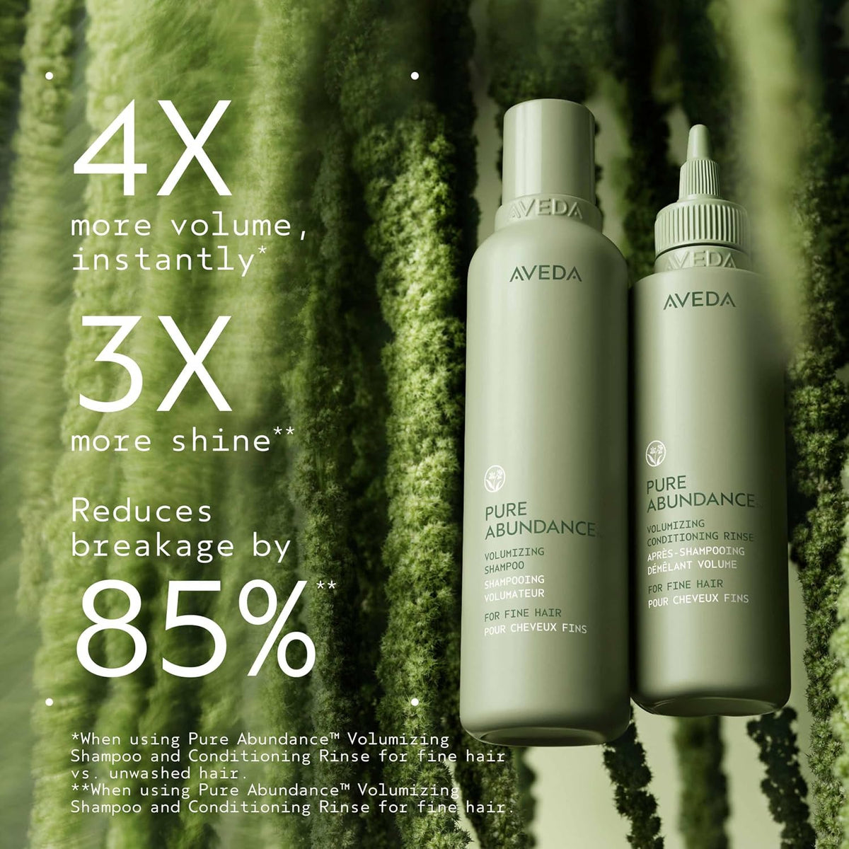 AVEDA Pure Abundance Volumizing Conditioning Rinse | Lightweight Volumizing Conditioner For Fine Hair | Reduces Breakage | Notes of Jasmine, Peppermint, Pamarosa and Ylang Ylang | 5 Fl Oz