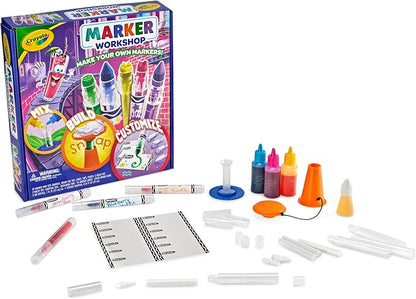 Crayola Marker Maker Kit for Kids (20 Markers), DIY Scented, Emoji, Broad & Fine Tip Markers, Arts & Crafts, Gifts for Boys & Girls, Ages 6+