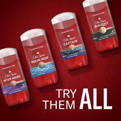 Old Spice Aluminum Free Deodorant for Men, 24/7 Odor Protection, 24/7 Freshness & Lasting Scent, Goes on Clean, Swagger with Cedarwood Scent, 3.0 oz (Pack of 2)