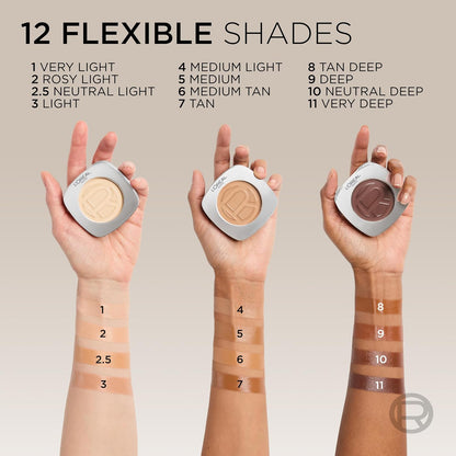 L'Oreal Paris True Match Hyaluron Tinted Balm Foundation, Skincare Foundation with Light to Medium Radiant Coverage, Minimizes Wrinkles and Fine Lines, Non-Comedogenic Formula, Neutral Light 2.5