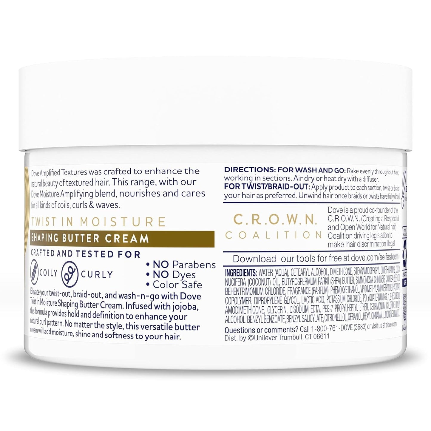 Dove, Amplified Textures, Shaping Butter Cream, 10.5 oz (297 g)