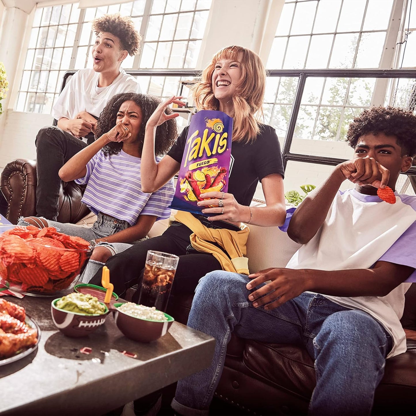 Takis Crunchy Fajitas Rolled Tortilla Chips, 9.9oz Bag | Mildly Spicy Flavor, Fajita Seasoning Flavor, Corn Snack Chips, Individual Bags, Sharing Size