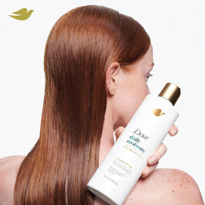 Dove Conditioner Daily Moisture Damage Therapy for Dry Hair with Bio-Protein Care Technology and Hyaluronic Serum 12 Fl Oz