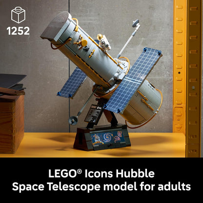 LEGO Icons Hubble Space Telescope 11382 | Building Sets for Adults, Ages 18+, Space Model Decor, Home Office or Book Shelf Display, 1252 pieces, Gift Idea