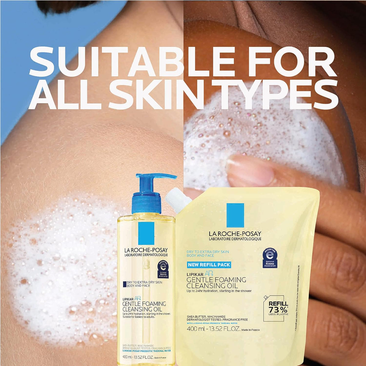 La Roche-Posay Lipikar AP+ Gentle Foaming Cleansing Oil, with Shea Butter
