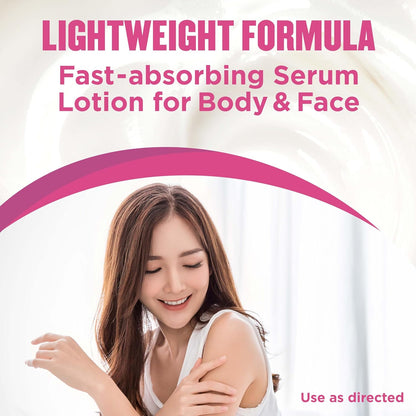 Gold Bond Plumping Collagen Body & Face Serum Lotion, Cherry Blossom Scent