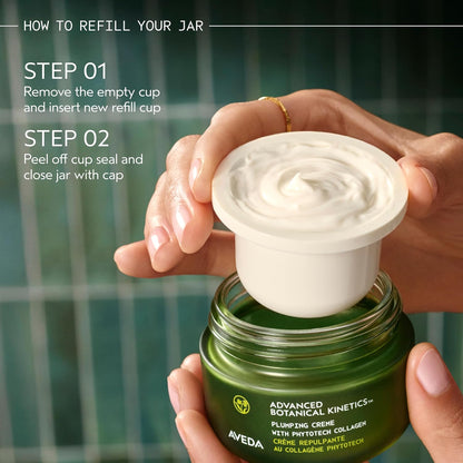 Aveda Advanced Botanical Kinetics Plumping Cream | Firming and visibly reducing wrinkles | Vegan | Full Size | Refillable | 1.7 Fl Oz