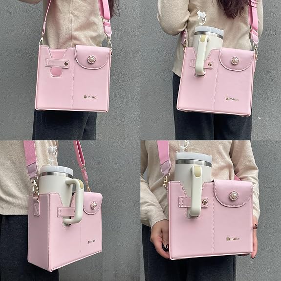 Stanley Cup Purse.Stanley Purse Cup Holder Bag.Water Bottle Holder. Bag with Water Bottle Pocket