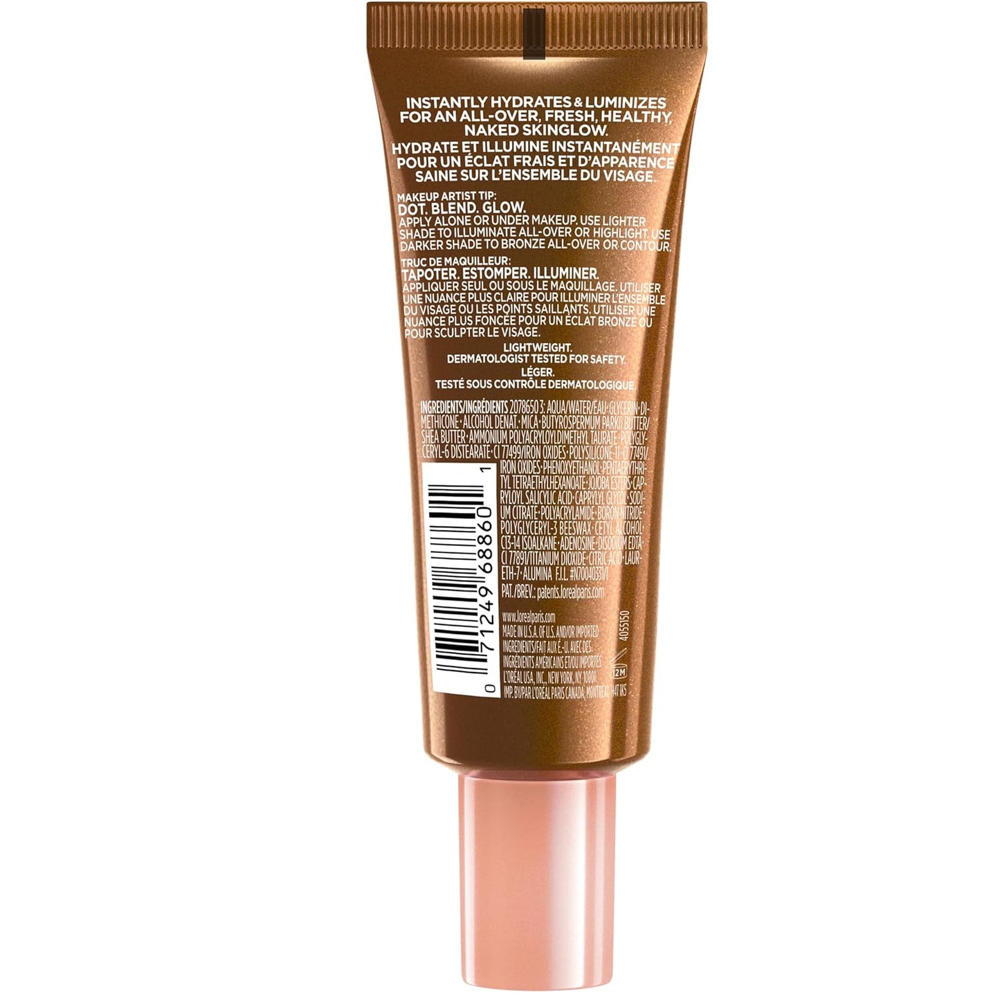 L'Oreal Paris Makeup True Match Lumi Glotion, Natural Glow Enhancer, Illuminator Highlighter, Bronzing Drops For a Sun-Kissed Glow, 905 Rich