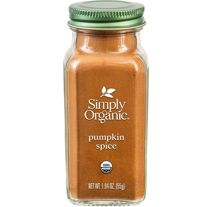 Simply Organic Pumpkin Spice, Certified Organic, Kosher | 1.94 Ounce (Pack of 1) | Organic Nutmeg, Cloves, Ginger & Cinnamon, Enhances Tea, Seasoning, Kosher