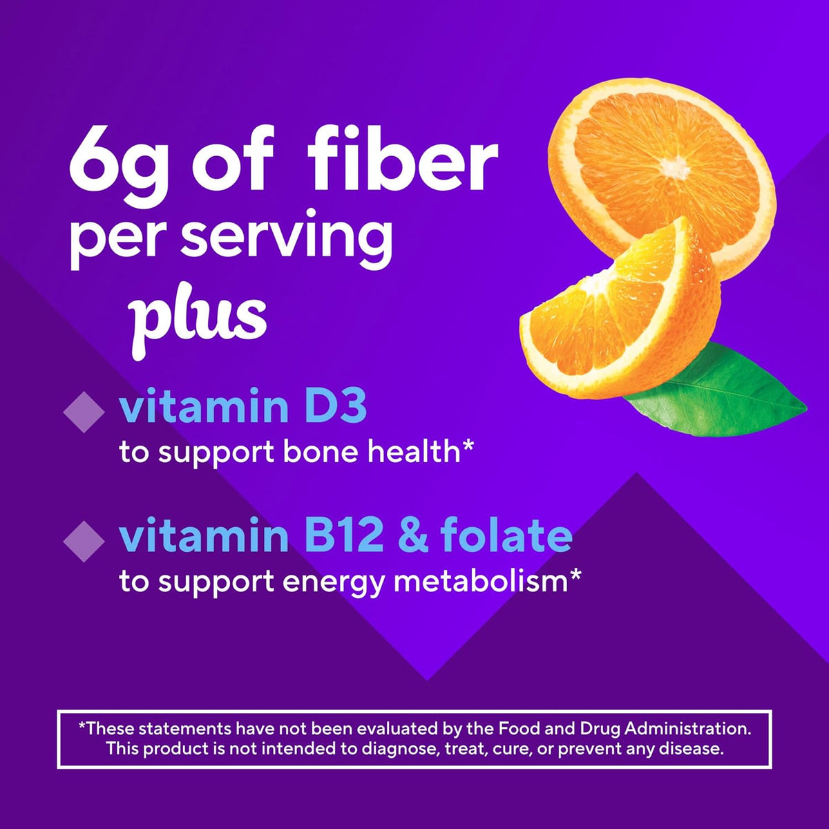 Vitafusion GLP-1 Support Fiber Plus Vitamins D,B12 and Folate Gummy Vitamins,Citrus Flavor,Sugar Free,30 Day Supply,90 Count (Pack of 2)