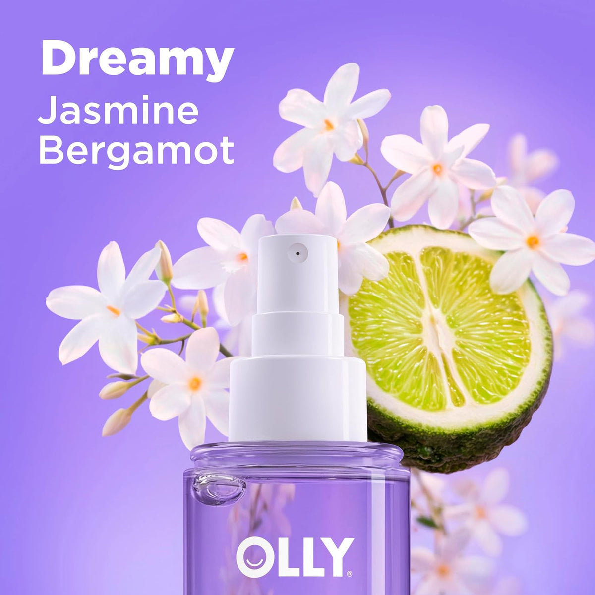 OLLY Renew Body Mist with Retinol & Vitamin D, Dreamy Jasmine Scent, 5 oz