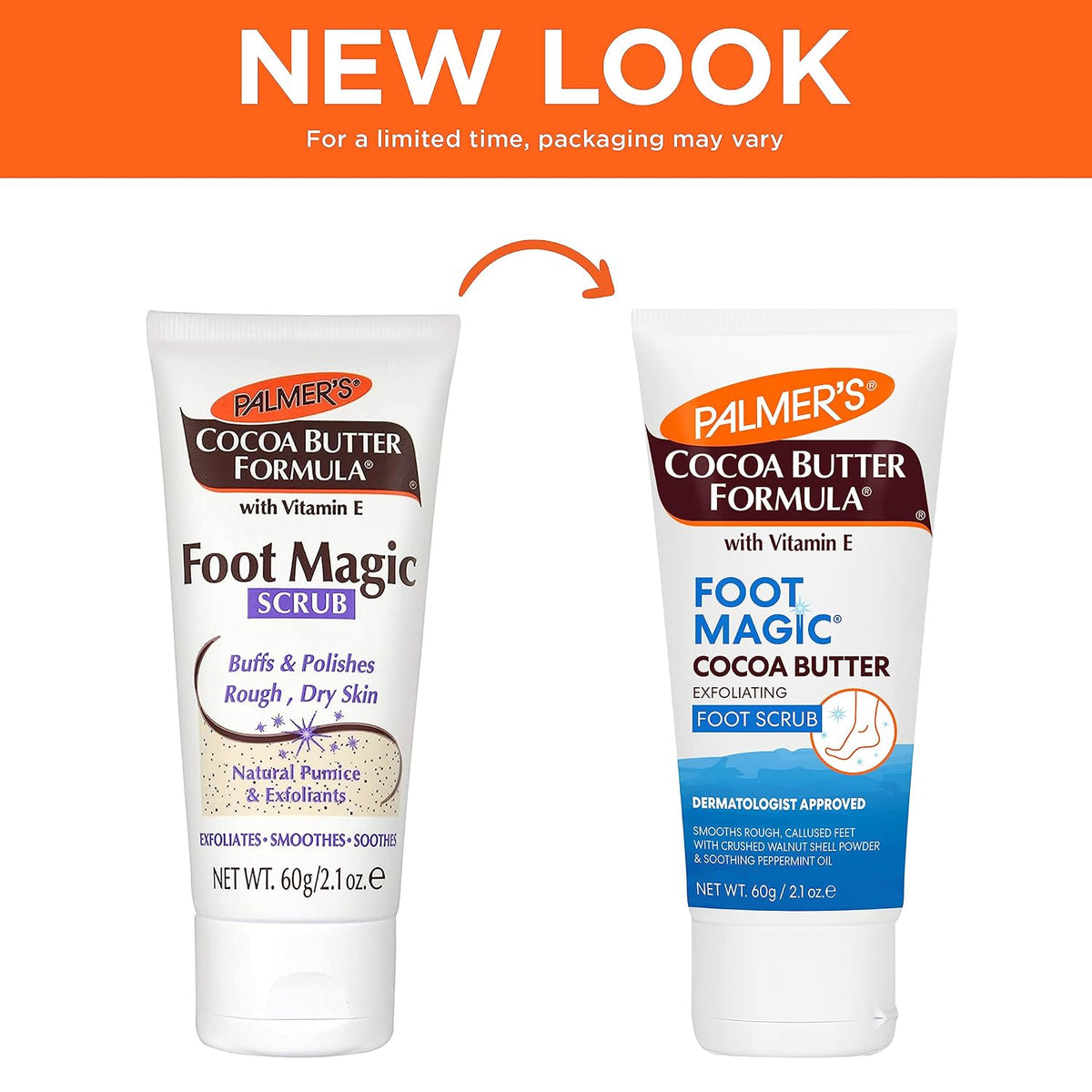 Palmer's Exfoliating Foot Scrub, Foot Magic Cocoa Butter Formula (2.1 Oz)