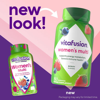 Vitafusion Women's Multivitamin Gummy | Yummy Berry Flavor | 150 Gummies