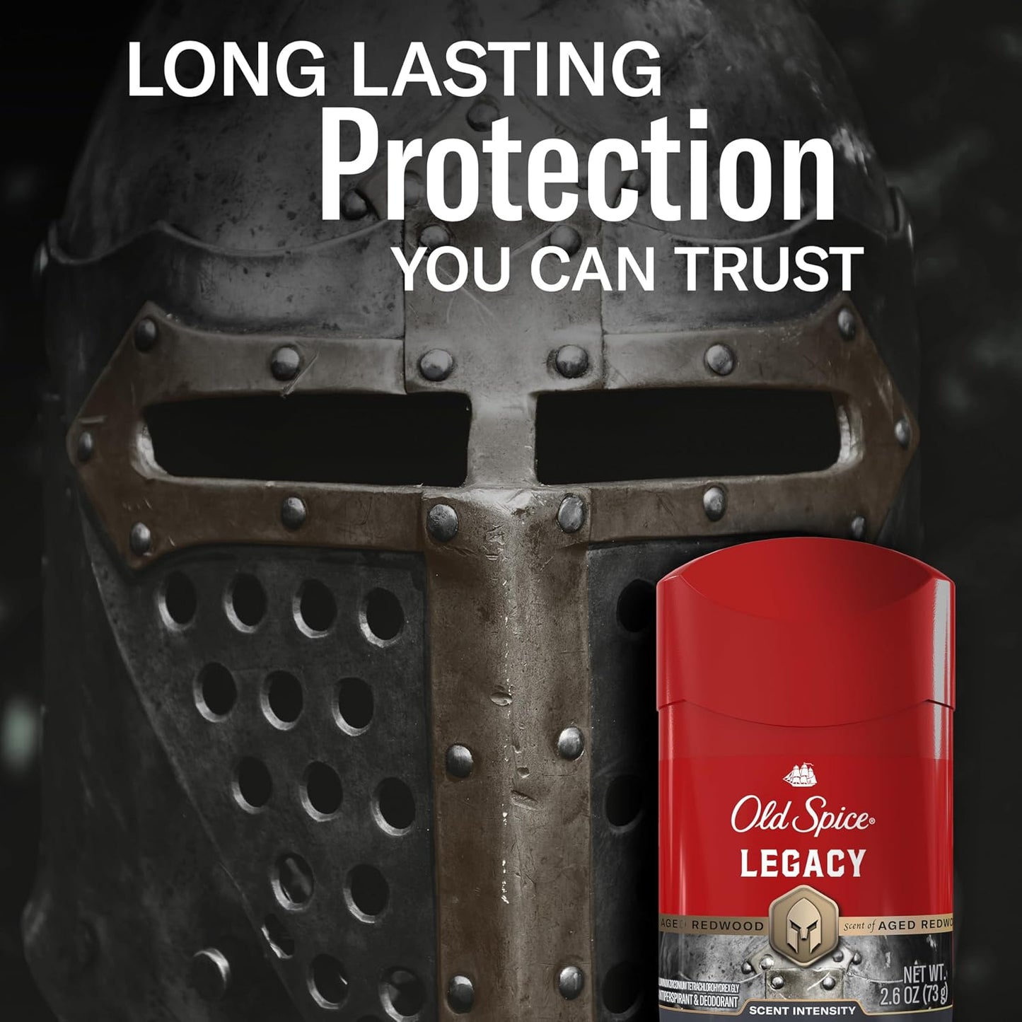 Old Spice Antiperspirant Deodorant for Men, 24/7 Sweat & Odor Protection, 24/7 Signature Scent & Lasting Freshness, Invisible Solid, Legacy with Coconut, Pine & Cedar Scent, 2.6 oz