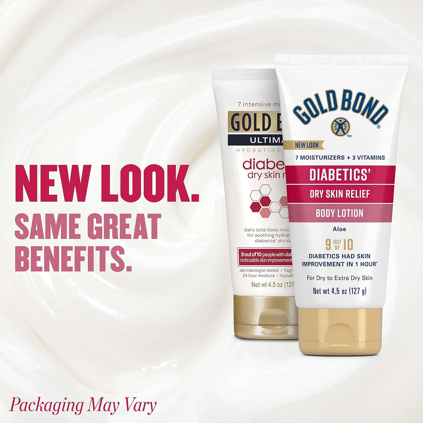 Gold Bond Diabetic Body Lotion, Dry Skin Relief with Vitamin E & Aloe to Soothe & Moisturize Flaky, Rough Skin, 4.5 oz