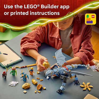LEGO NINJAGO Ninja Dragon Riyu’s Battle Building Toy for Boys & Girls - Ninja Poseable Dragon Toy Playset for Kids, Ages 7+ - Includes 4 Minifigures for Pretend Play - Gift Idea for Birthdays - 71855