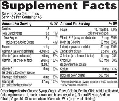 OLLY Women's Multivitamin, Supports Overall Wellness,* Biotin - 90 Count