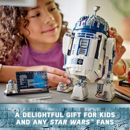 Star Wars R2-D2 Building Toy Set -Display Star Wars Toy, Ages 10+ - Includes 25th Anniversary Darth Malak Minifigure - 75379