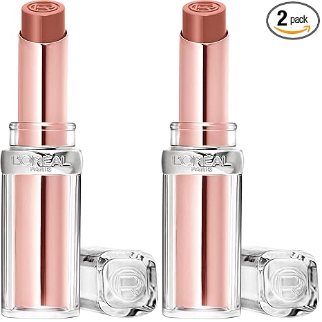 L'Oreal Paris Glow Paradise Hydrating Balm-in-Lipstick with Pomegranate Extract, Luminous Coral, 0.1 Oz (Pack of 2)